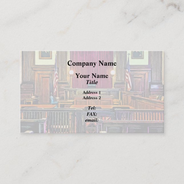 Courtroom Business Card (Front)