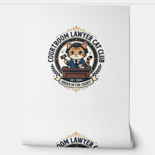 Courtroom Lawyer Cat Funny Cat Lover Design - Cour Wallpaper