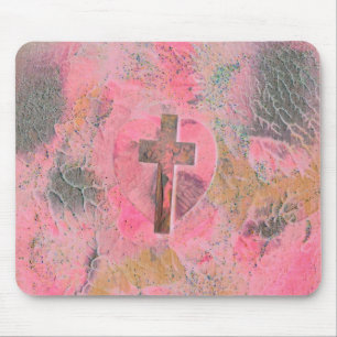 COURT'S CROSS HEART MOUSE MAT