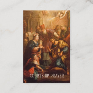 Courtship Engagement Prayer Holy Card