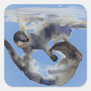 Courtship Square Sticker