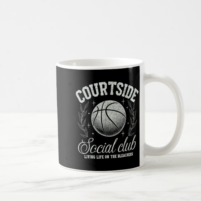 Courtside Social Club Basketball Bleachers Life Qu Coffee Mug (Right)