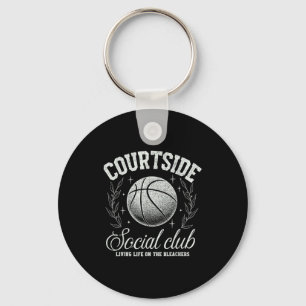Courtside Social Club Basketball Bleachers Life Qu Key Ring