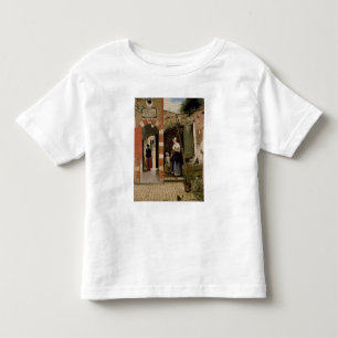 Courtyard of a house in Delft, 1658 Toddler T-Shirt