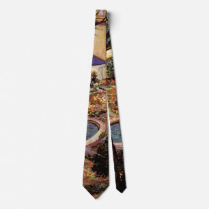 Courtyard of Hospital at Arles by Vincent van Gogh Tie