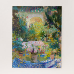 Courtyard of the Casa Sorolla by Joaquin Sorolla Jigsaw Puzzle