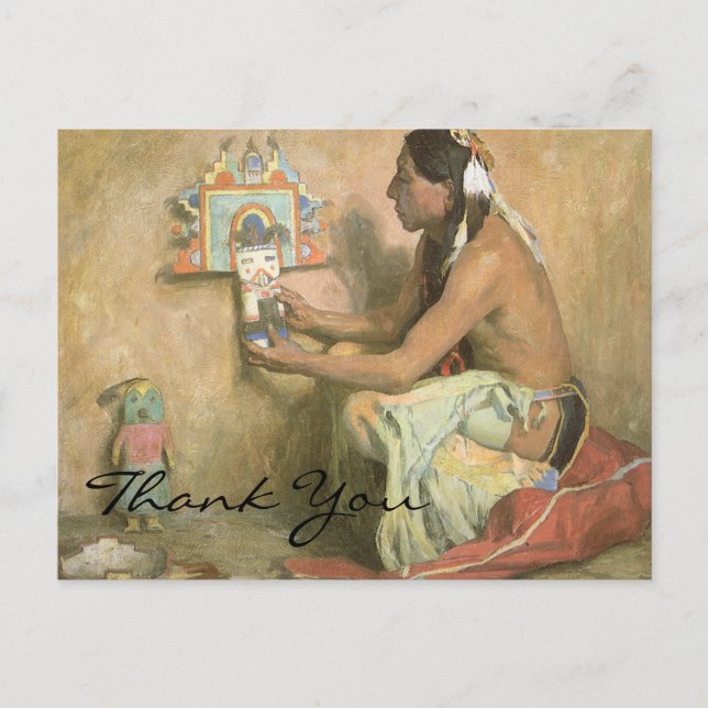 Couse's Hopi Katchina Postcard (Front)