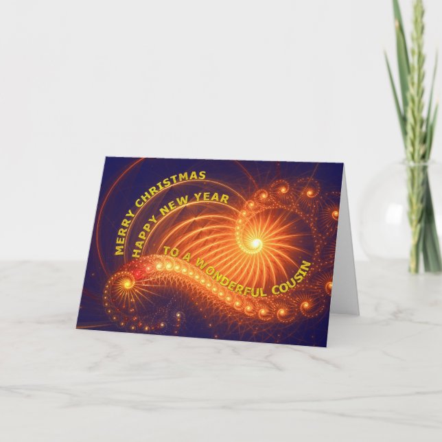 Cousin, a Christmas wish Holiday Card (Front)