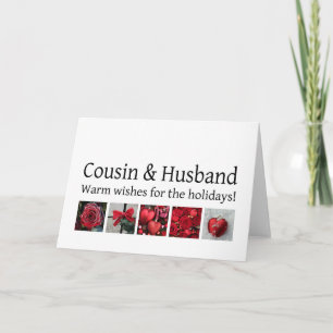 Cousin and Husband   Merry Christmas card