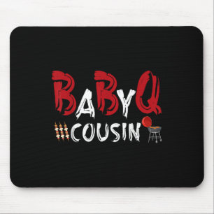 Cousin Baby Bbq Shower Themed Family Matching Barb Mouse Mat