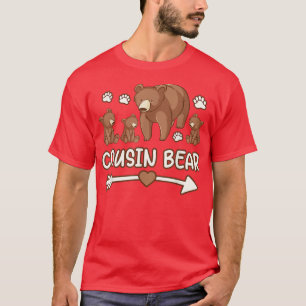 cousin bear 3 cub tee shirt, cousin bear tshirt