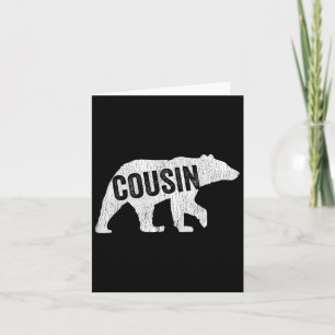 Cousin Bear Matching Family Camping Bear Funny Cou Card