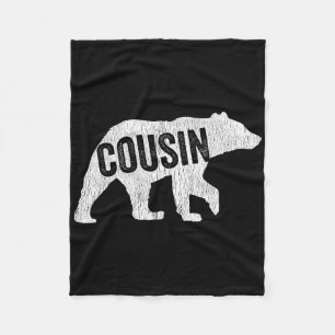 Cousin Bear Matching Family Camping Bear Funny Cou Fleece Blanket