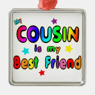 Cousin Best Friend Metal Tree Decoration