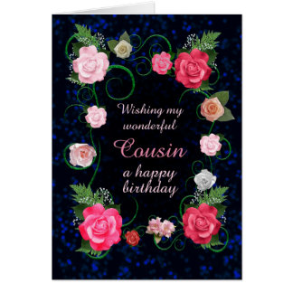 Cousin Birthday Beautiful Roses