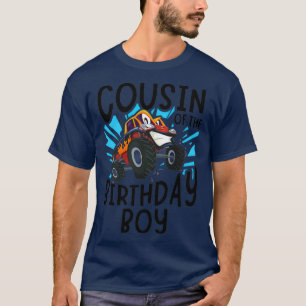 Cousin birthday cousin boy monster truck kid T-Shirt