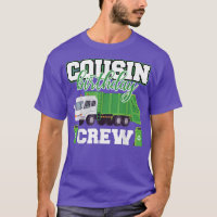 Cousin Birthday Crew Garbage Truck Family Matching
