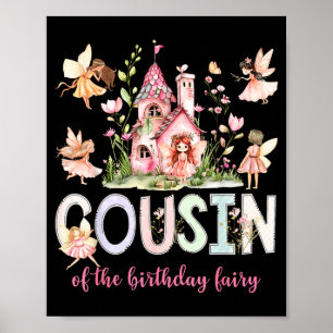 Cousin Birthday Fairy Magical Girl Illustration Poster