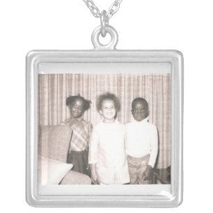 Cousin Brother & Sister Silver Plated Necklace