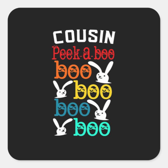 Cousin Bunny Game For Novelty Square Sticker (Front)