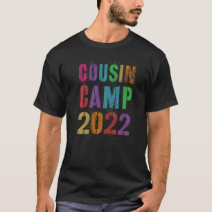 Cousin Camp 2022 Grandma Grandpa Sleepaway Sign Au T-Shirt