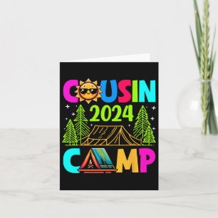 Cousin Camp 2024 Family Vacation Summer Camping Cr Card