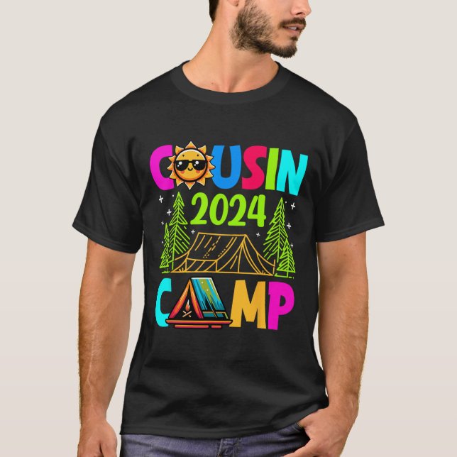 Cousin Camp 2024 Family Vacation Summer Camping Cr T-Shirt (Front)
