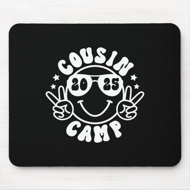 Cousin Camp 2025 Camper Camping Campfire Summer Va Mouse Mat (Front)