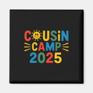 Cousin Camp 2025 Camping Campfire Lover Summer Vac Magnet