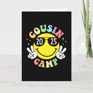 Cousin Camp 2025 Camping Campfire Summer Vacation  Card