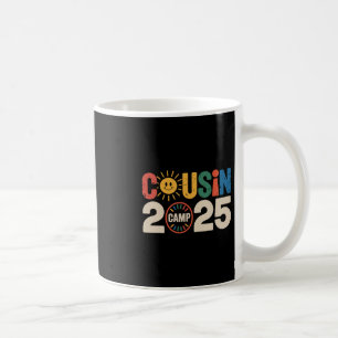 Cousin Camp 2025 Camping Campfire Summer Vacation Coffee Mug