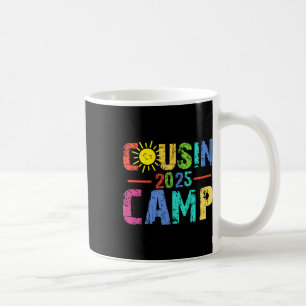 Cousin Camp 2025 Camping Campfire Summer Vacation Coffee Mug