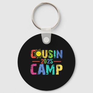 Cousin Camp 2025 Camping Campfire Summer Vacation Key Ring