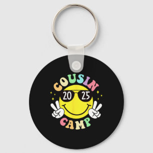 Cousin Camp 2025 Camping Campfire Summer Vacation Key Ring