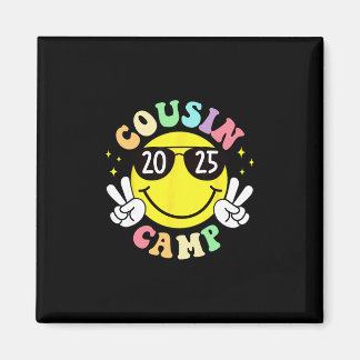 Cousin Camp 2025 Camping Campfire Summer Vacation  Magnet