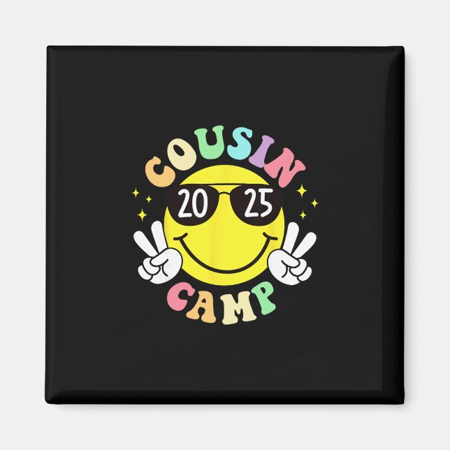 Cousin Camp 2025 Camping Campfire Summer Vacation  Magnet (Front)