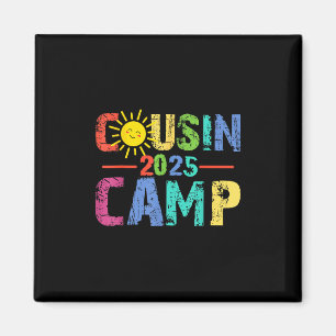 Cousin Camp 2025 Camping Campfire Summer Vacation Magnet