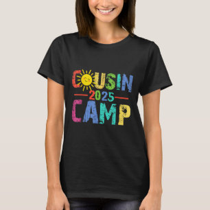 Cousin Camp 2025 Camping Campfire Summer Vacation T-Shirt