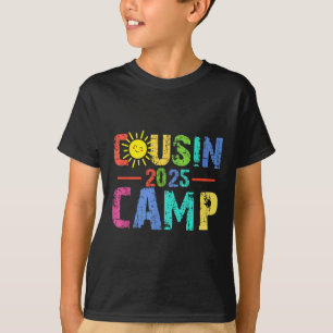 Cousin Camp 2025 Camping Campfire Summer Vacation T-Shirt