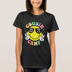 Cousin Camp 2025 Camping Campfire Summer Vacation T-Shirt
