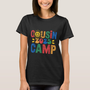 Cousin Camp 2025 Camping Campfire Summer Vacation T-Shirt