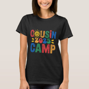 Cousin Camp 2025 Camping Campfire Summer Vacation T-Shirt