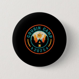 Cousin Camp 2025 Camping Crew Campfire Summer Vaca 6 Cm Round Badge