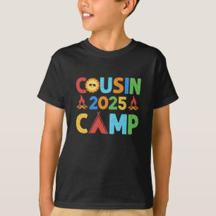 Cousin Camp 2025 Camping Crew Summer Vacation Cous T-Shirt