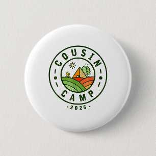 Cousin Camp 2025 Camping Tribe Summer Vacation _1 6 Cm Round Badge