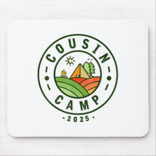 Cousin Camp 2025 Camping Tribe Summer Vacation Mouse Mat