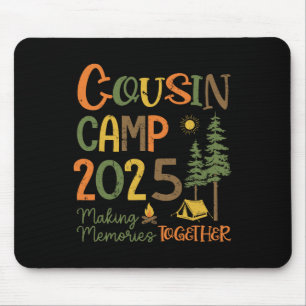 Cousin Camp 2025 Camping Trip Group Vacation Campf Mouse Mat