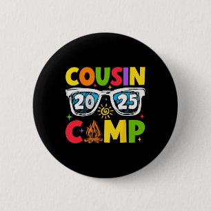 Cousin Camp 2025 Family Vacation Summer Camping 6 Cm Round Badge
