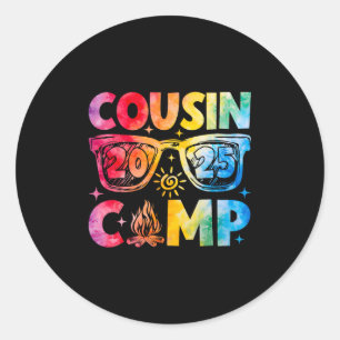 Cousin Camp 2025 Family Vacation Summer Camping Classic Round Sticker