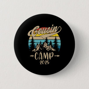 Cousin Camp 2025 Family Vacation Summer Camping Cr 6 Cm Round Badge